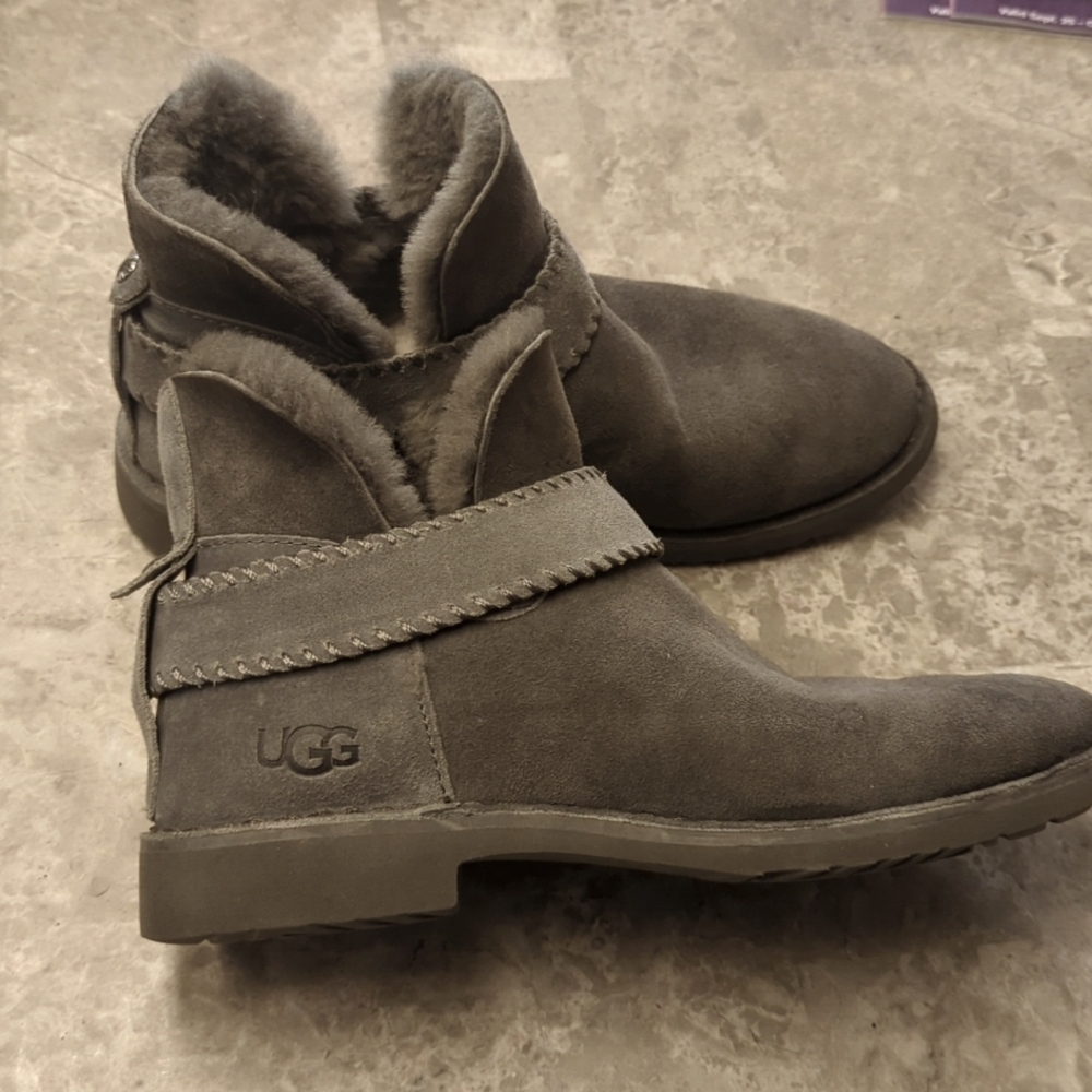 UGG McKay shearling boots RARE gray color